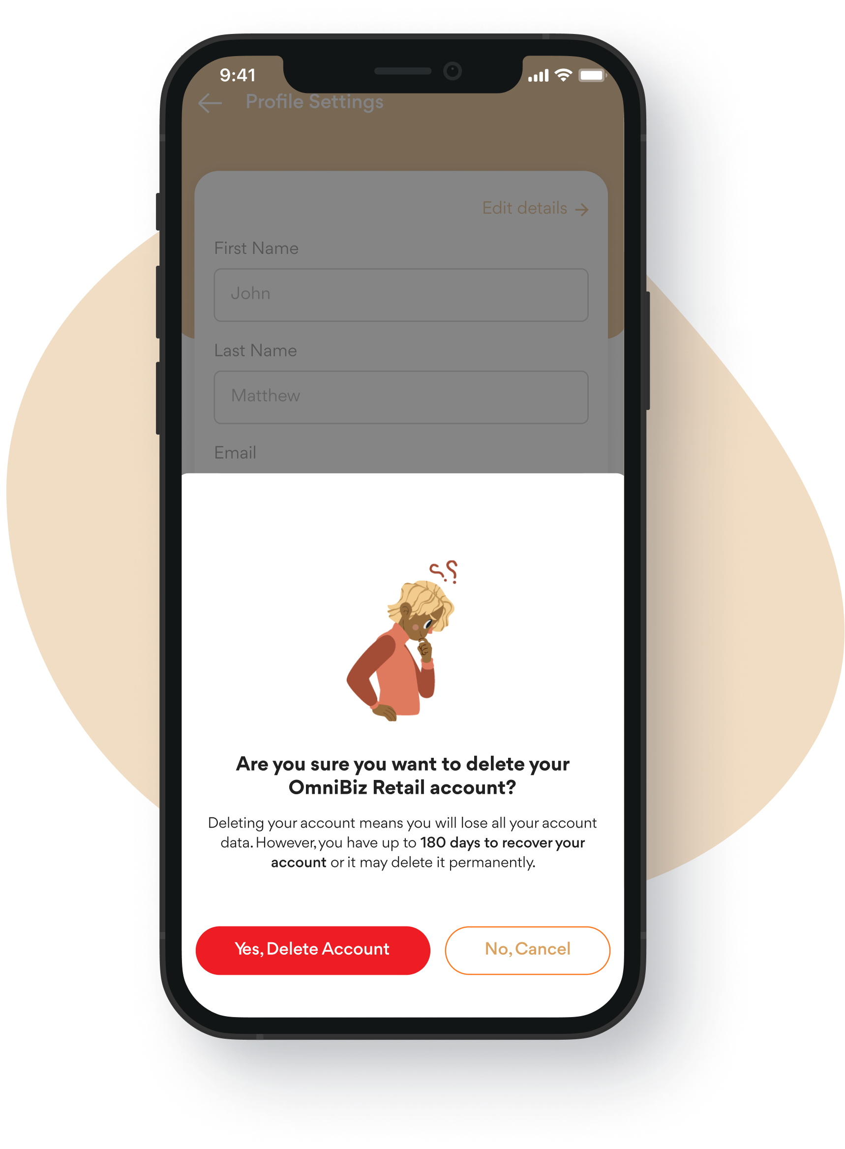 Hero image for account deletion